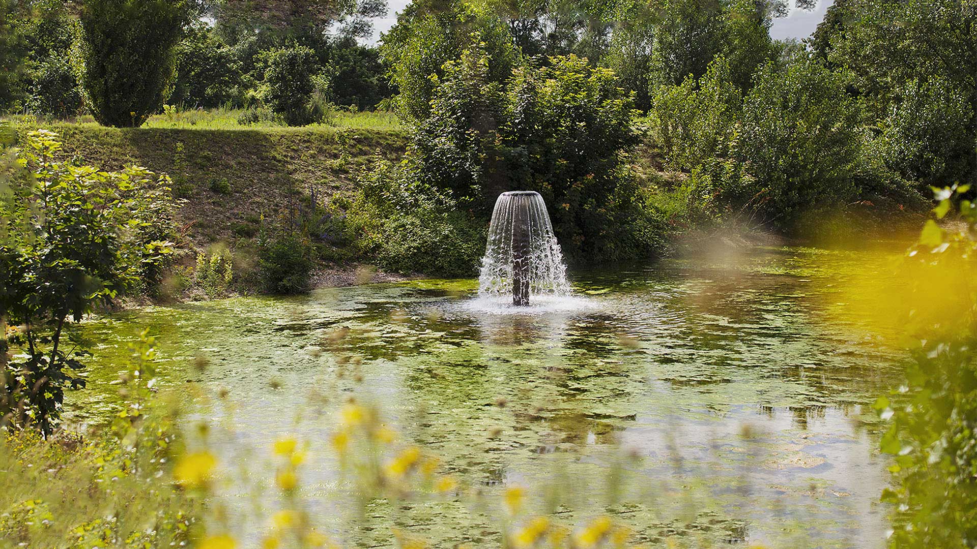 Drinking water production area Le Pecq-Croissy, France