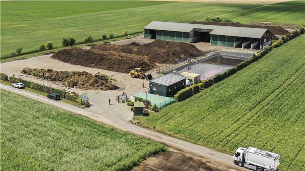 Composting site Warmeriville, France