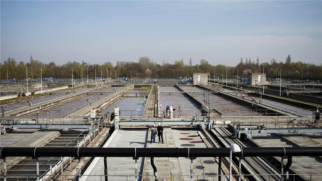 Station-epuration-Grand-Est Wastewater treatment plant of Strasbourg, France