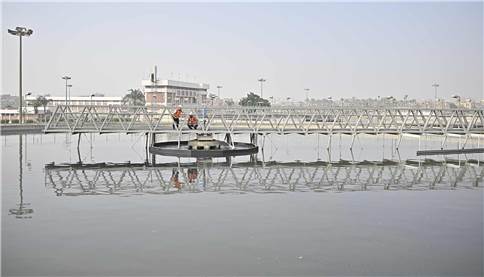 Gabal El Asfar wastewater treatment plant, in Cairo, Egypt